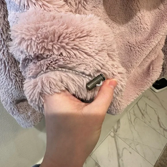 FP Movement - pink fluffy hoodie, half-zip - Picture 5 of 9